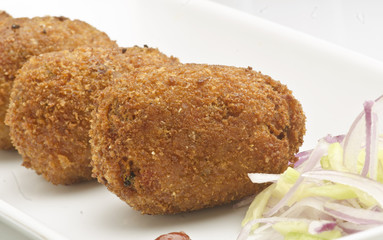 Yummy Vegetable chop/cutlet with salad