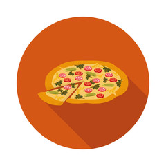 flat icon pizza