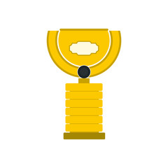 Sports cup flat icon