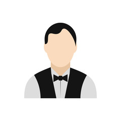Waiter flat icon