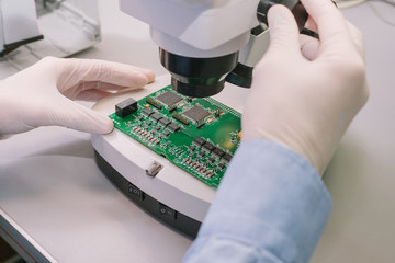 microchip production factory