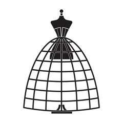  dummy dress illustration vector