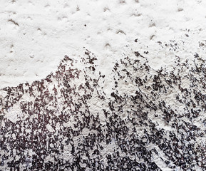 rusty metallic background with splashes of cement.