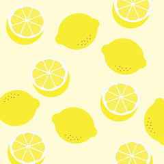 Seamless lemon pattern