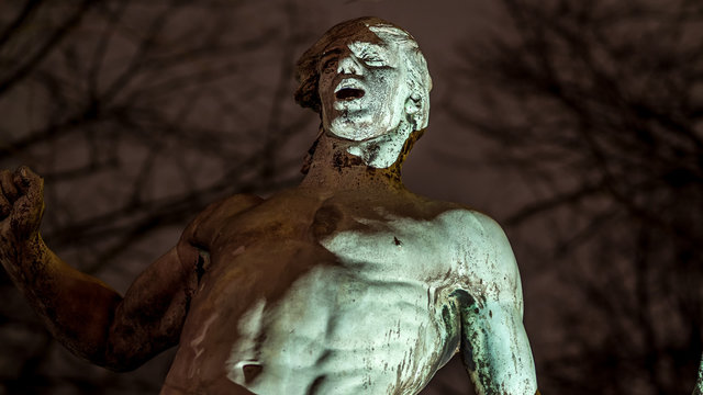 The Ancient hunter by Aksel Christian Henrik Hansen (2 1853 &ndash; 1933)