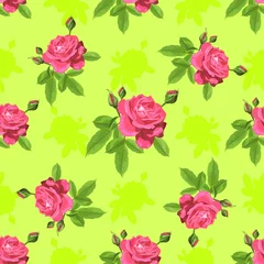  Seamless pattern with roses © lyubovyaya