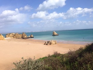 Naklejka premium Plage d'Algarve deserte