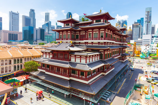 The Buddha Tooth Relic Temple in Singapore
