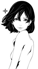 黒髪の女性 / 美容 / 自信