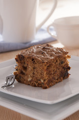 cake with fruit and crumble 