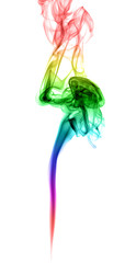 Abstract multicolored smoke