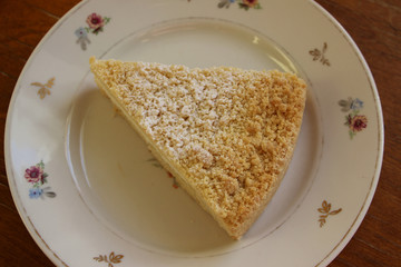 Cottage cheese cake.