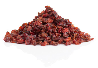 Barberry heap isolated on white background