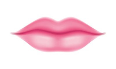 Human lips realistic style vector illustration.