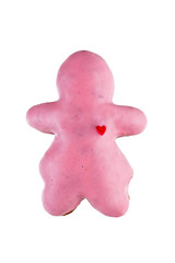 gingerbread, in the form of a donut girl