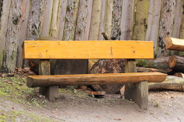 Naklejka premium Holzbank