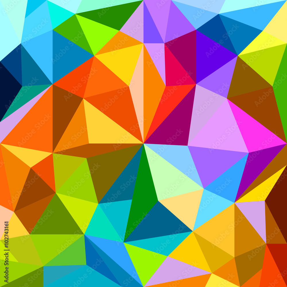 Poster Abstract background of different color figures. Template for a t