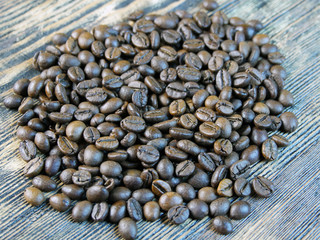 Сoffee beans on table