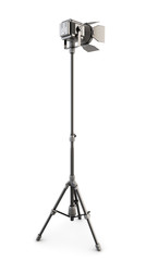 Studio lighting isolated on white background. 3d.