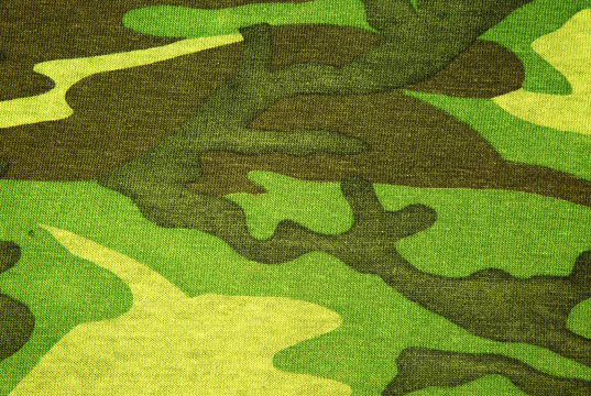Photo of texture green camouflage material,background