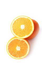 Naklejka na ściany i meble Orange isolated on white background