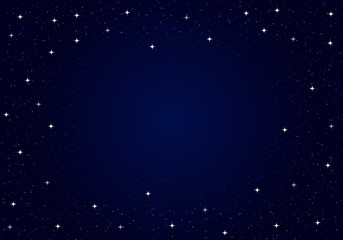 Starry night sky vector