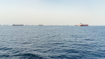 Tanker auf Reede