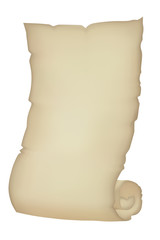 Scroll old paper sheet isolated background illustration vector