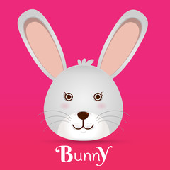 Easter cute bunny Vector