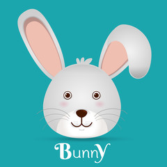Easter cute bunny Vector