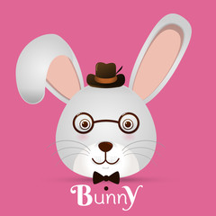 Easter cute bunny Vector