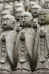 Fototapeta na wymiar Statues at Japanese temple
