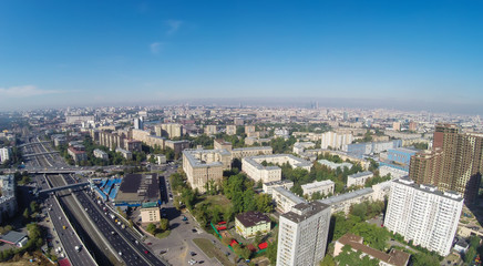 Fototapeta na wymiar Yuzhnoportovy and Danilovsky Districts