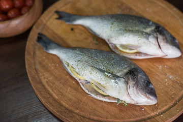 Fresh uncooked dorado