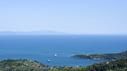Fototapeta na wymiar aerialview of le grazie