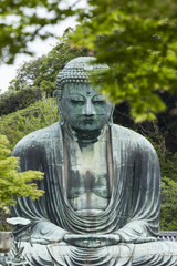 The Great Buddha (Daibutsu) on the grounds of Kotokuin Temple in