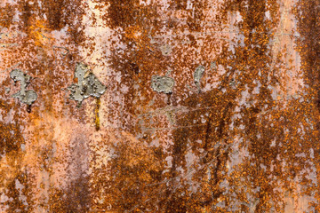 Old rusty metal with scratches and cracks. Abstract background