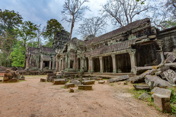 Fototapeta na wymiar Angkor Wat Cambodia. Ta Prohm Khmer ancient Buddhist temple.