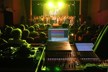 registrazione palco da mixer