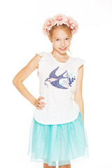 Little girl posing for the camera