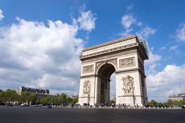Fototapeta na wymiar The Arc de Triomphe