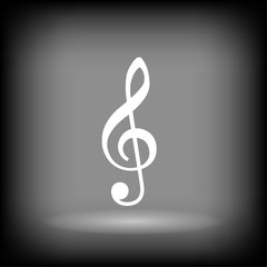 Pictograph of music key