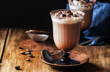 Homemade Irish Coffee with Whipped Cream