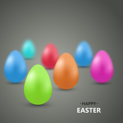 Vector modern happy easter background. 