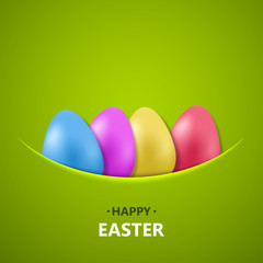 Vector modern happy easter background. 