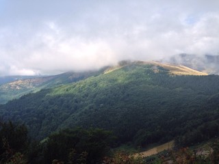 on the top if the mountain