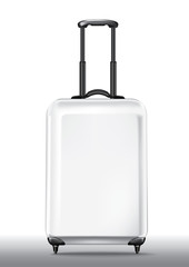 Travel bag on white background