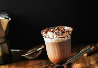 Homemade Irish Coffee with Whipped Cream