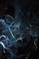 Smoke on black background