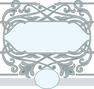 Celtic ornament frame style.